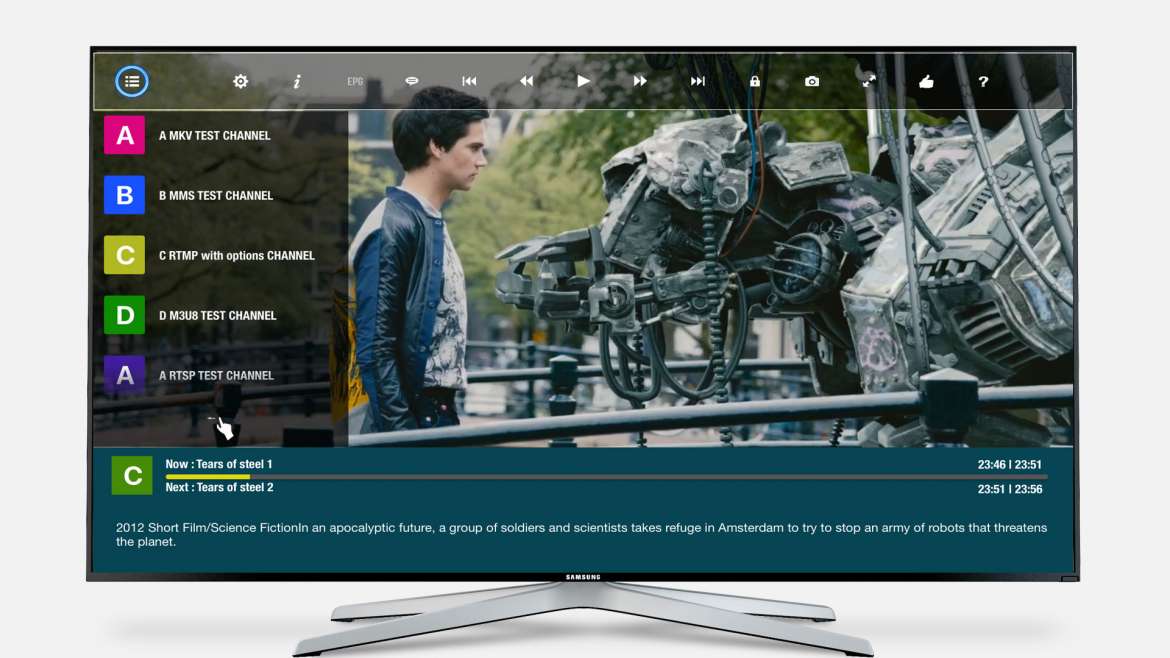 GSE Smart IPTV sur iPhone